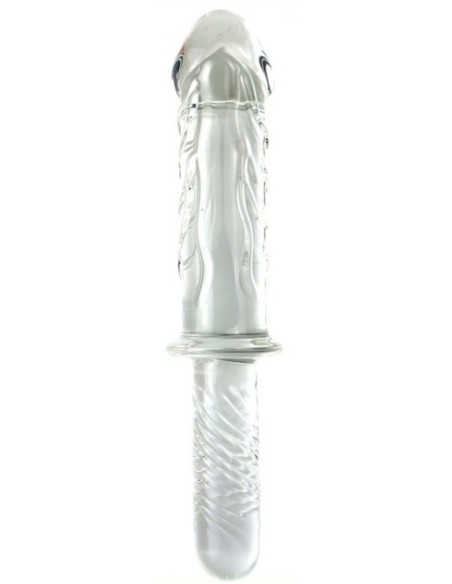 Gode Poignée en verre Ice King 16.5 x 5.2cm