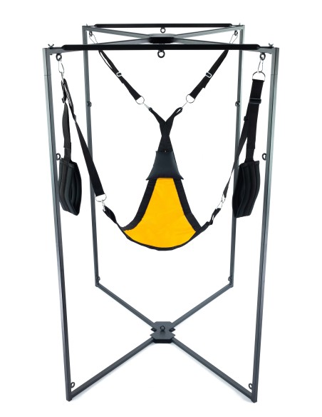 Kit Sling Tissu Triangle Jaune-Noir Armature Noire Kit Sling Tissu Triangle Jaune-Noir Armature Noire