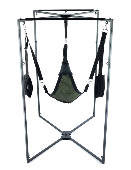 Kit Sling Tissu Triangle Kaki-Noir Armature Noire