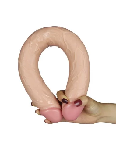 Double Dildo Realistic Slim 44 x 4.5cm