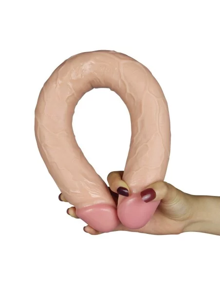 Double Dildo Realistic Slim 44 x 4.5cm