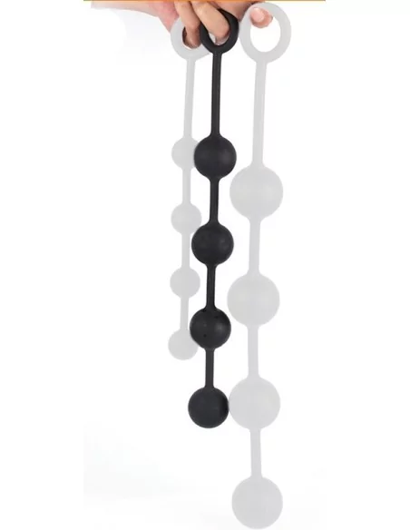 Boules anales en silicone Quarty M 35 x 4cm