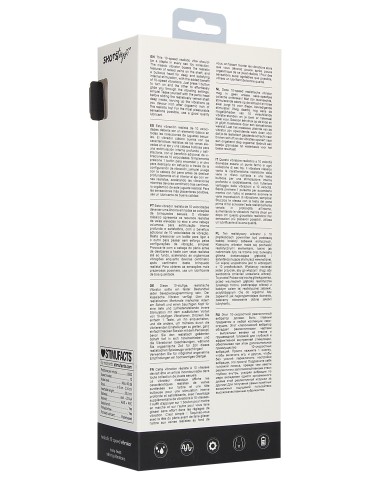 Gode vibrant Realistic 20 x 5cm Noir