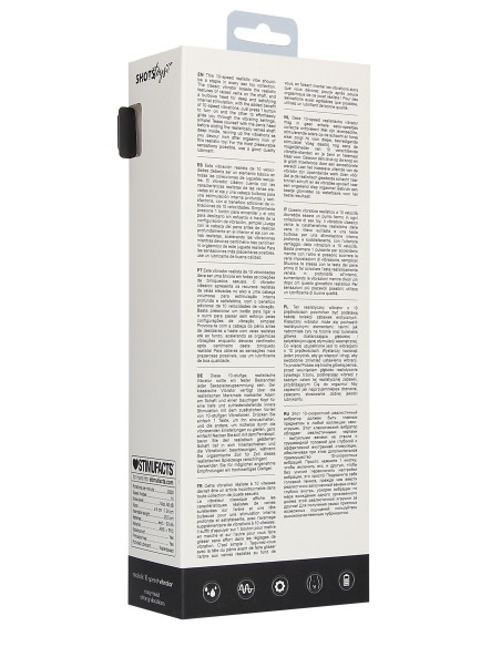 Gode vibrant Realistic 20 x 5cm Noir