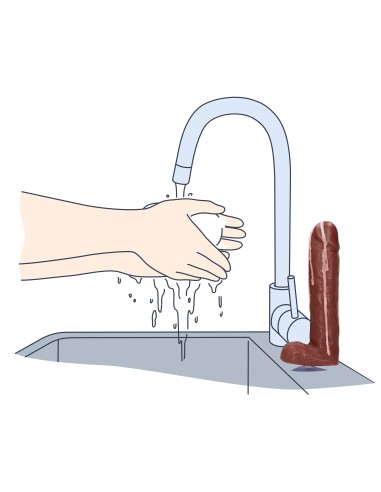 Savon Pénis avec sperme Dicky Marron