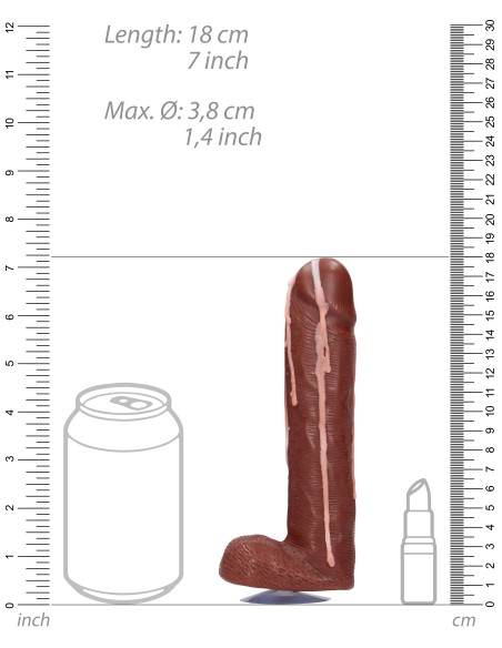 Savon Pénis avec sperme Dicky Marron Savon Pénis avec sperme Dicky Marron