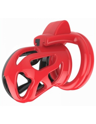 Cage de chasteté Joker 7.5 x 3cm Rouge-Noir