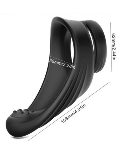 Double Cockring Dual On Silicone