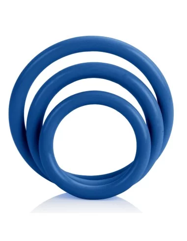 Tri-Rings Cockring Bleu