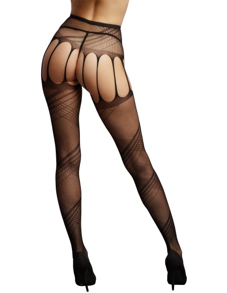 Collant ouvert Alina - Noir