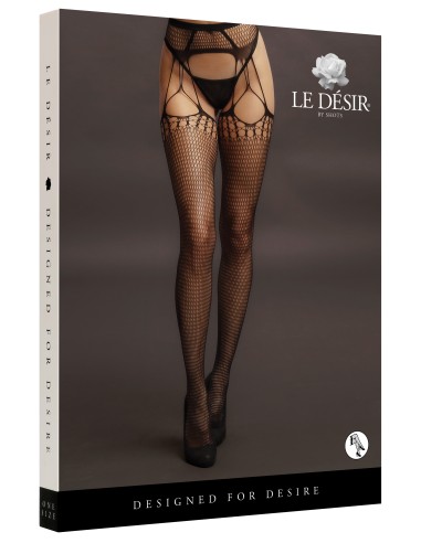 Collant effet déchiqueté Wild Godess - Noir