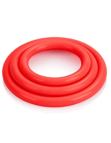 Tri-Rings Cockring Rouge