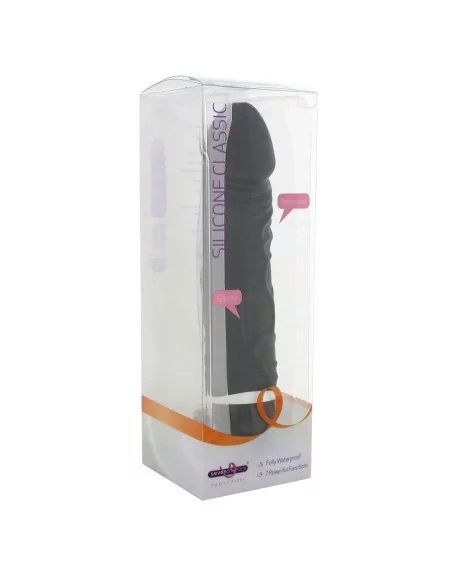 Dildo vibrant Classic Silicone Noir 15 x 4 cm Noir