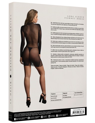 Robe manches longues Myrajane - Noir