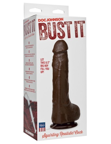 Gode éjaculateur Bust It 15 x 5.5cm Noir