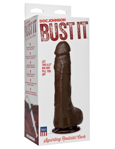 Gode éjaculateur Bust It 15 x 5.5cm Noir