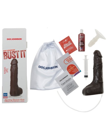 Gode éjaculateur Bust It 15 x 5.5cm Noir