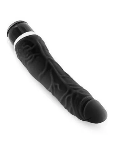 Gode vibrant Slim Silicone 15 x 4 cm Noir
