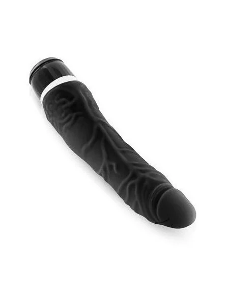 Gode vibrant Slim Silicone 15 x 4 cm Noir