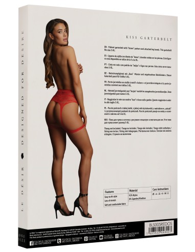 Porte-jarretelles Kiss - Rouge