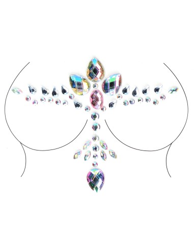 Strass autocollants pour décolleté Dazzling Bling