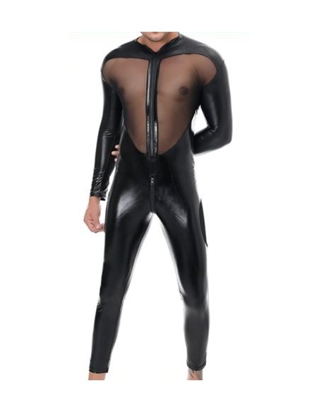 Combinaison intégrale Tulle et Fetish Noire