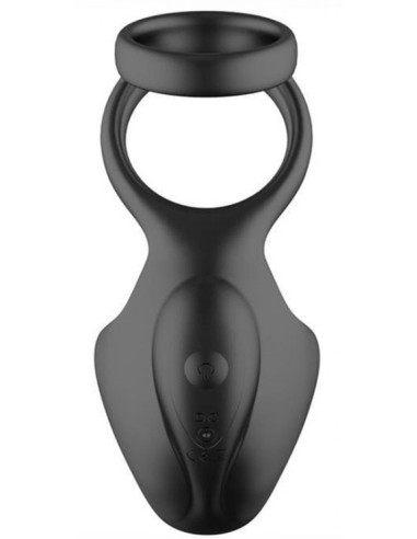 Cockring vibrant Double Delight Noir