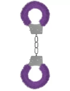 Menottes Fourrure Métalliques Violette