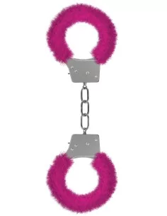 Menottes Fourrures Métalliques Rose