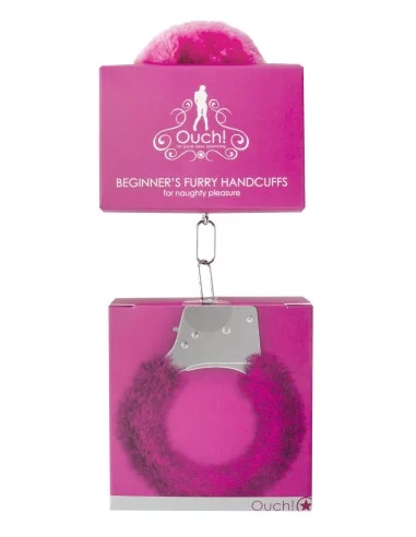 Menottes Fourrures Métalliques Rose