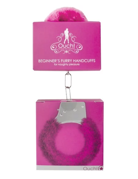 Menottes Fourrures Métalliques Rose
