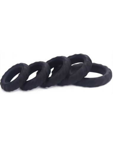 Pack de 5 cockrings Enhance Rings Silicone