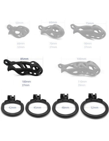 Cage de chasteté Solid Naja 8.5 x 3.7cm