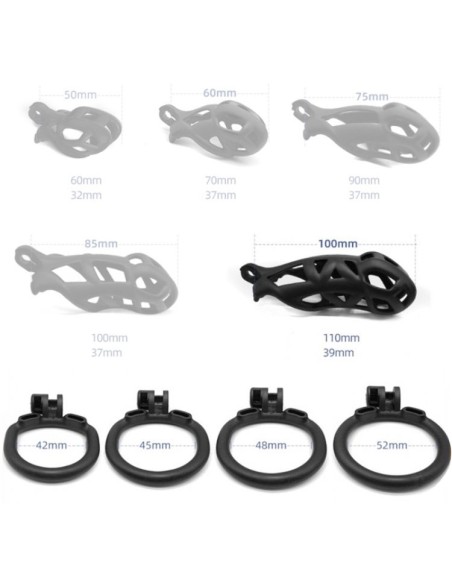 Cage de chasteté Solid Cobra 10 x 4cm