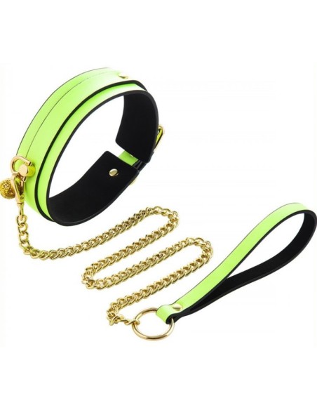 Collier-laisse phosphorescent Luminous Vert Collier-laisse phosphorescent Luminous Vert