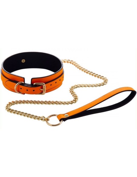 Collier-Laisse Phosphorescent Luminous Orange Collier-Laisse Phosphorescent Luminous Orange