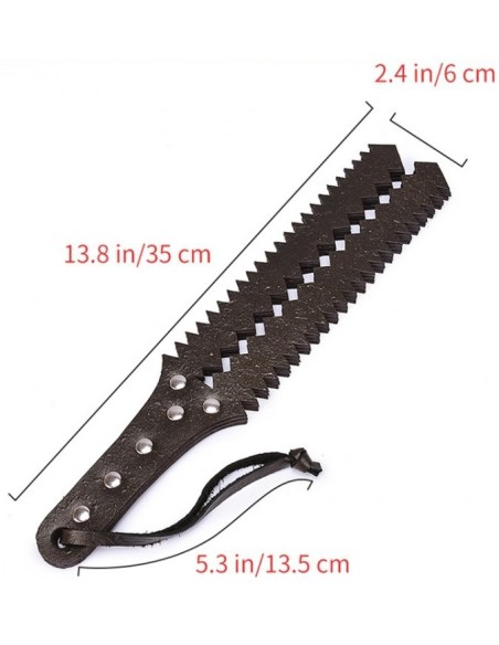 Paddle simili 6 lanières Sawtooth 35cm