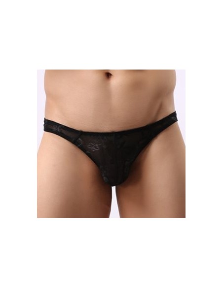 String Dentelle MANKINI Noir