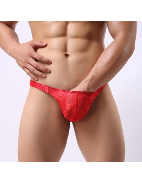 String Dentelle MANKINI Rouge String Dentelle MANKINI Rouge