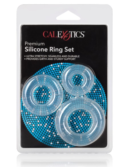 Lot de 3 cockrings Ring Set Transparents