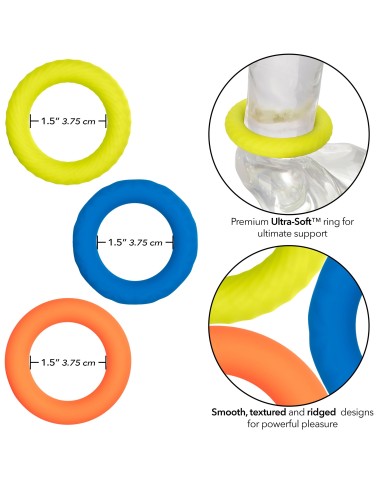 Lot de 3 cockrings Link Up Climax 38mm