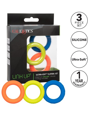 Lot de 3 cockrings Link Up Climax 38mm