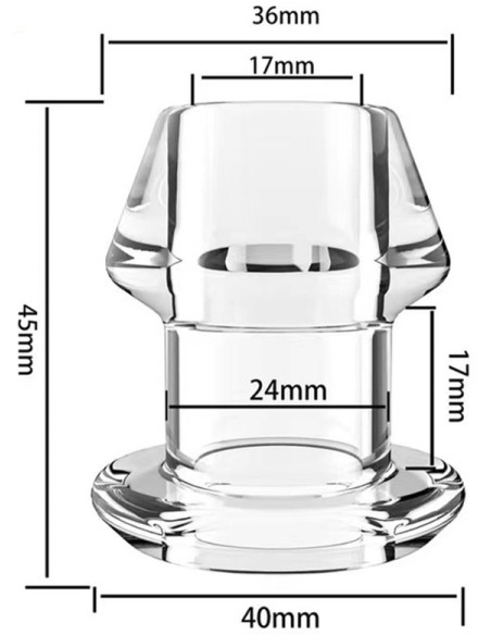 Plug Tunnel avec bouchon Inpull S 4 x 3.6cm