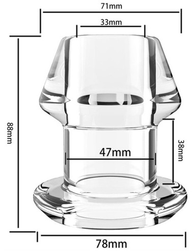 Plug Tunnel avec Bouchon Inpull XL 7.5 x 7cm