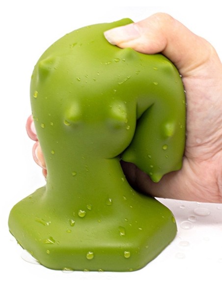 Plug silicone Monster Spike M 12 x 4.5cm Vert