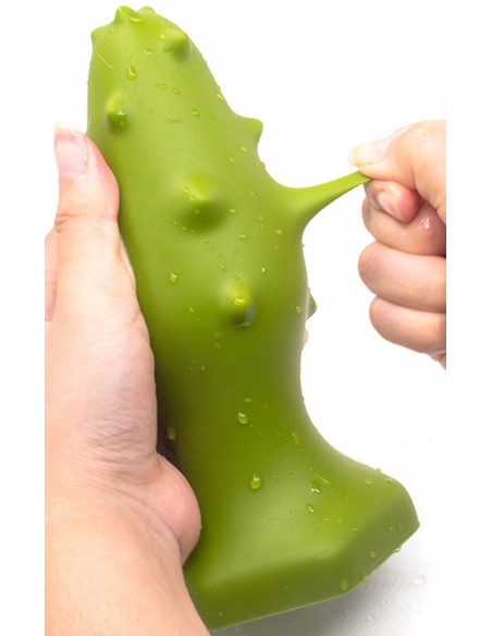 Plug silicone Monster Spike L 14 x 5.5cm Vert Plug silicone Monster Spike L 14 x 5.5cm Vert