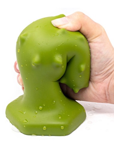 Plug silicone Monster Spike XL 16 x 6.5cm Vert