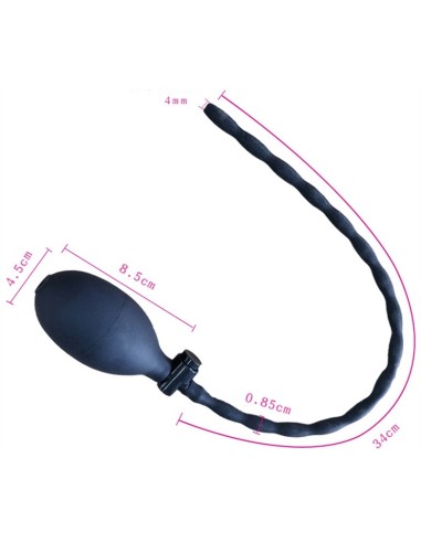 Tige d'urètre percée Gonfleur de Vessie 34cm