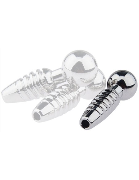 Plug pénis percé Screw 2.5cm - Diamètre 8mm