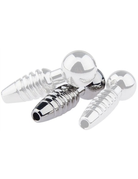 Plug pénis percé Screw M 2.5cm - Diamètre 9mm